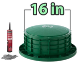 16 inch diameter septic tank riser kit with dimensions