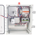 Duplex control panel for septic and wastewater use
