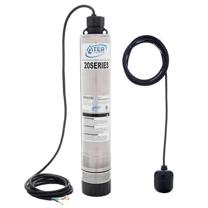 Clearstream P20D Alternative Submersible Septic Water Pump with Float
