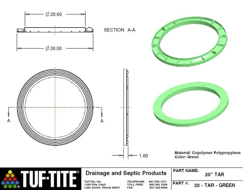 Tuf Tite Septic Tank Riser Rings — Wholesale Septic Supply