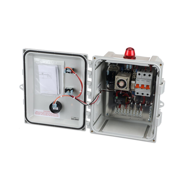Jet Dosing Control Panel 120V Front Open View