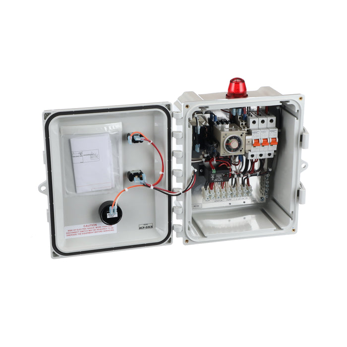 Jet Dosing Control Panel 120V Front Open View