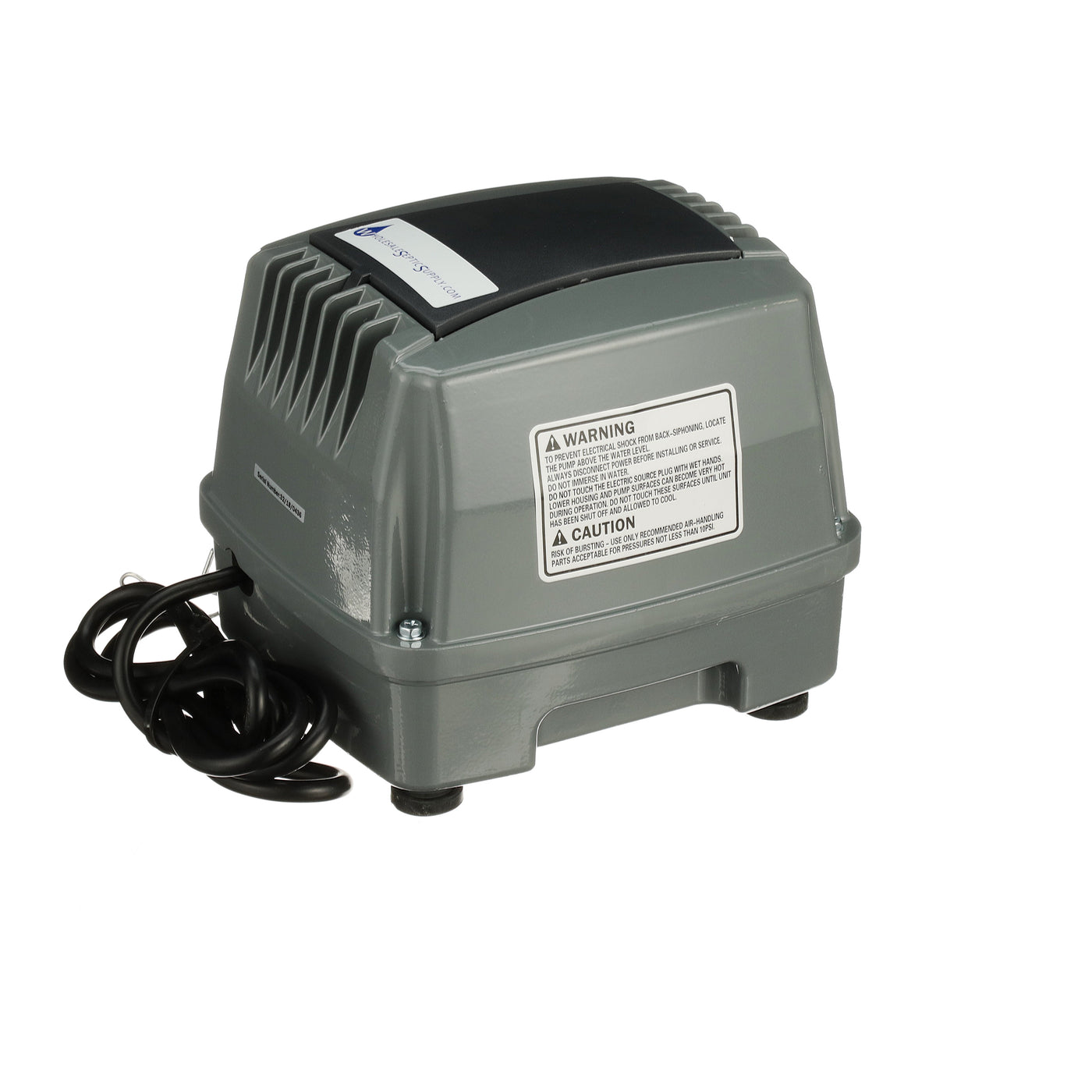 Blue Diamond ET80+ Linear Diaphragm Air Pump - For Septic Tanks, Ponds, Hydroponics (with Free Extra Filter)