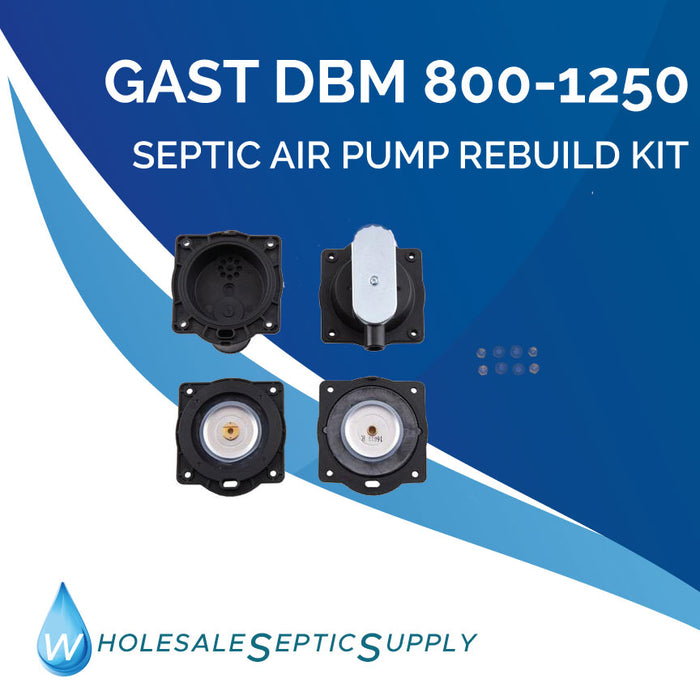 Gast DBM 800-1250 Septic Air Pump Rebuild Kit