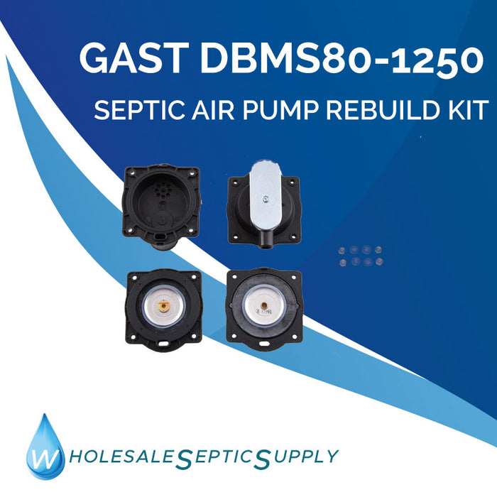 Gast DBMS80-1250 Septic Air Pump Rebuild Kit 