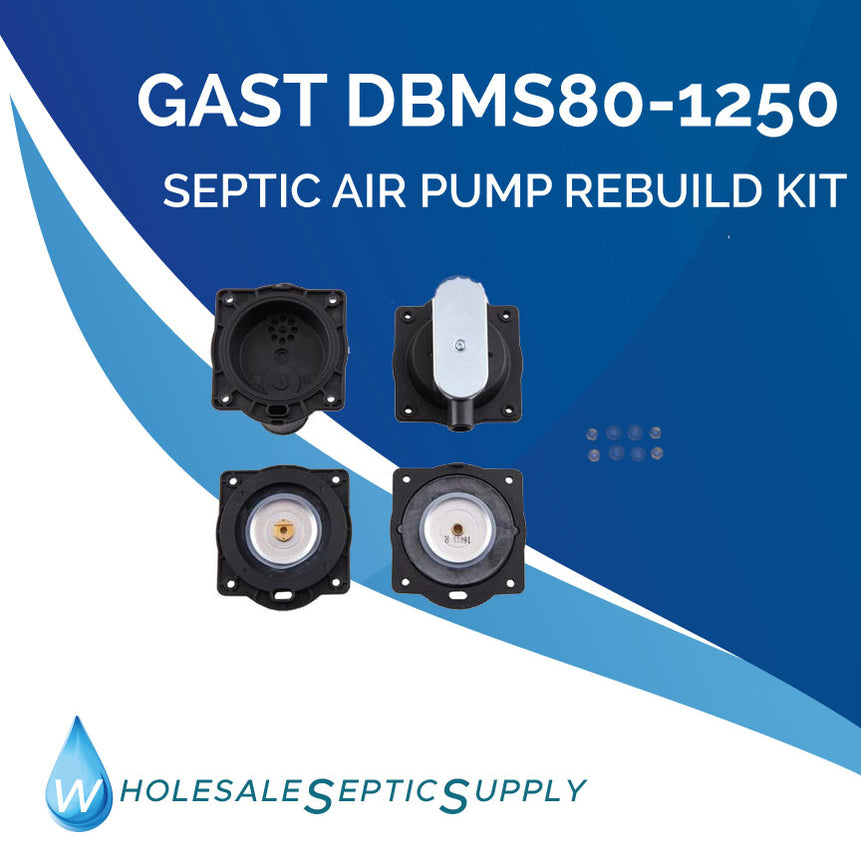 Gast DBMS801250 Septic Air Pump Rebuild Kit Wholesale Septic — Wholesale Septic Supply