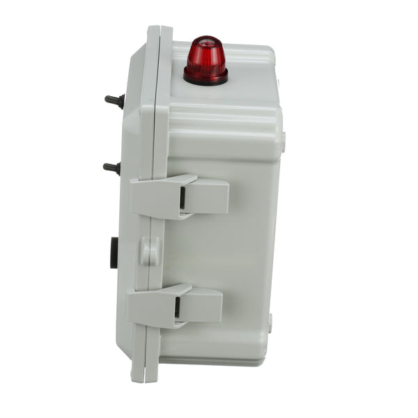 Jet Aerator Septic Control Panel 120V Left Side Closed View