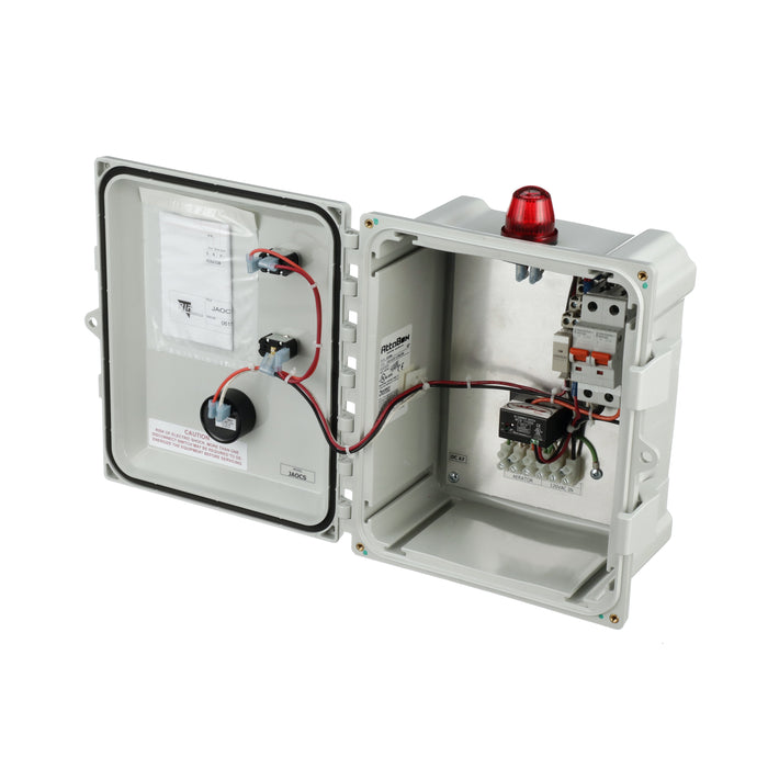 Jet Aerator Septic Control Panel 120V Front Open View