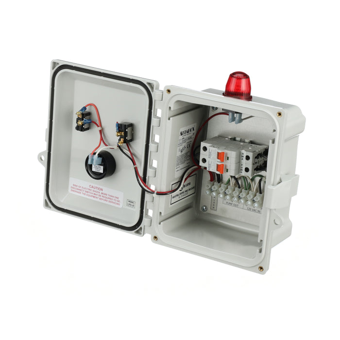 Sewage Simplex Control Panel 120V Front Open View