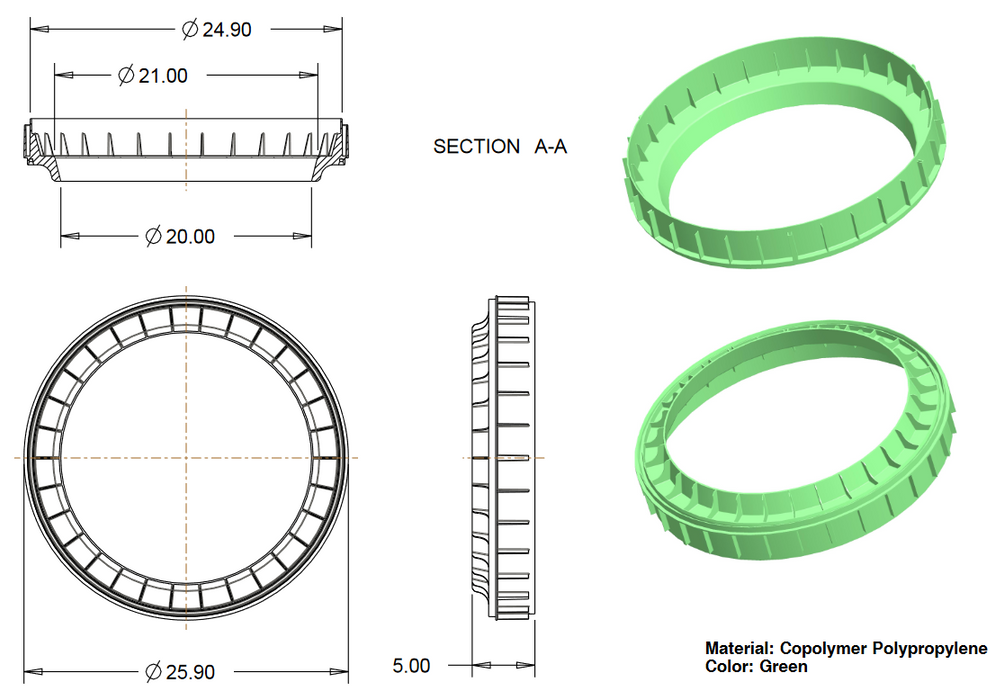 24 Inch Septic Tank Riser 24”x 11” Septic Tank Riser Kit - Wholesale Septic Supply